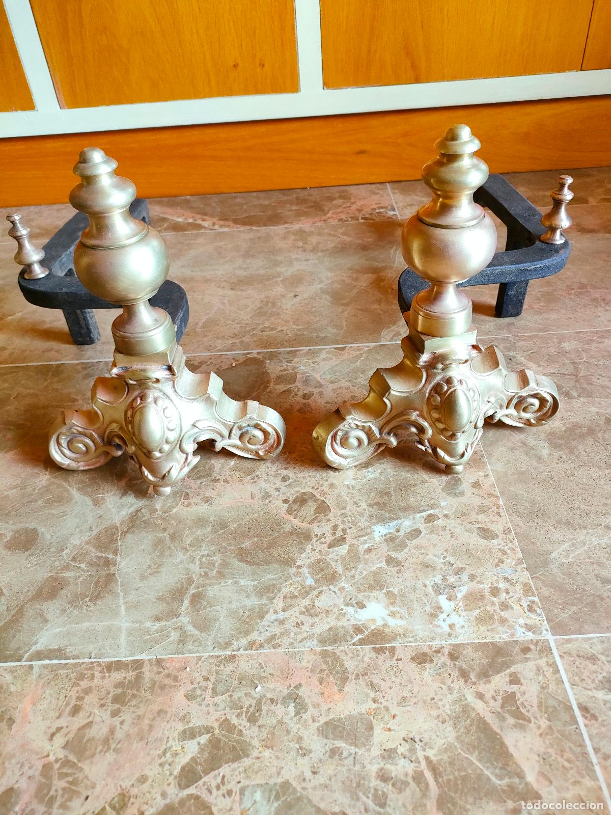Antig&uuml;edades: ANTIGUOS MORILLOS PARA CHIMENEA - Foto 1