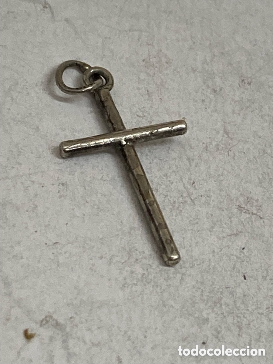 Antig&uuml;edades: Cruz de plata religiosa C302 - Foto 1