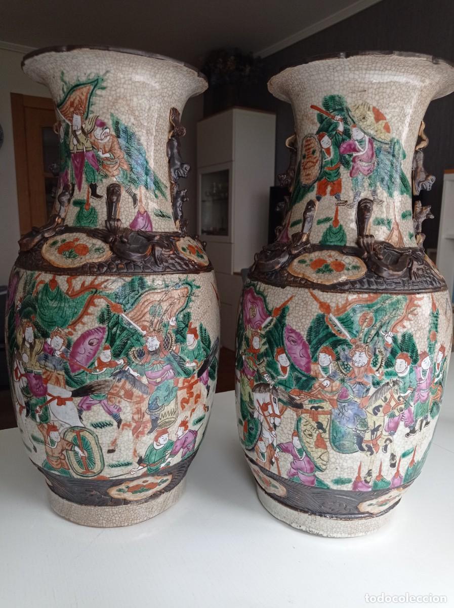 Antig&uuml;edades: Pareja de jarrones chinos - Foto 1