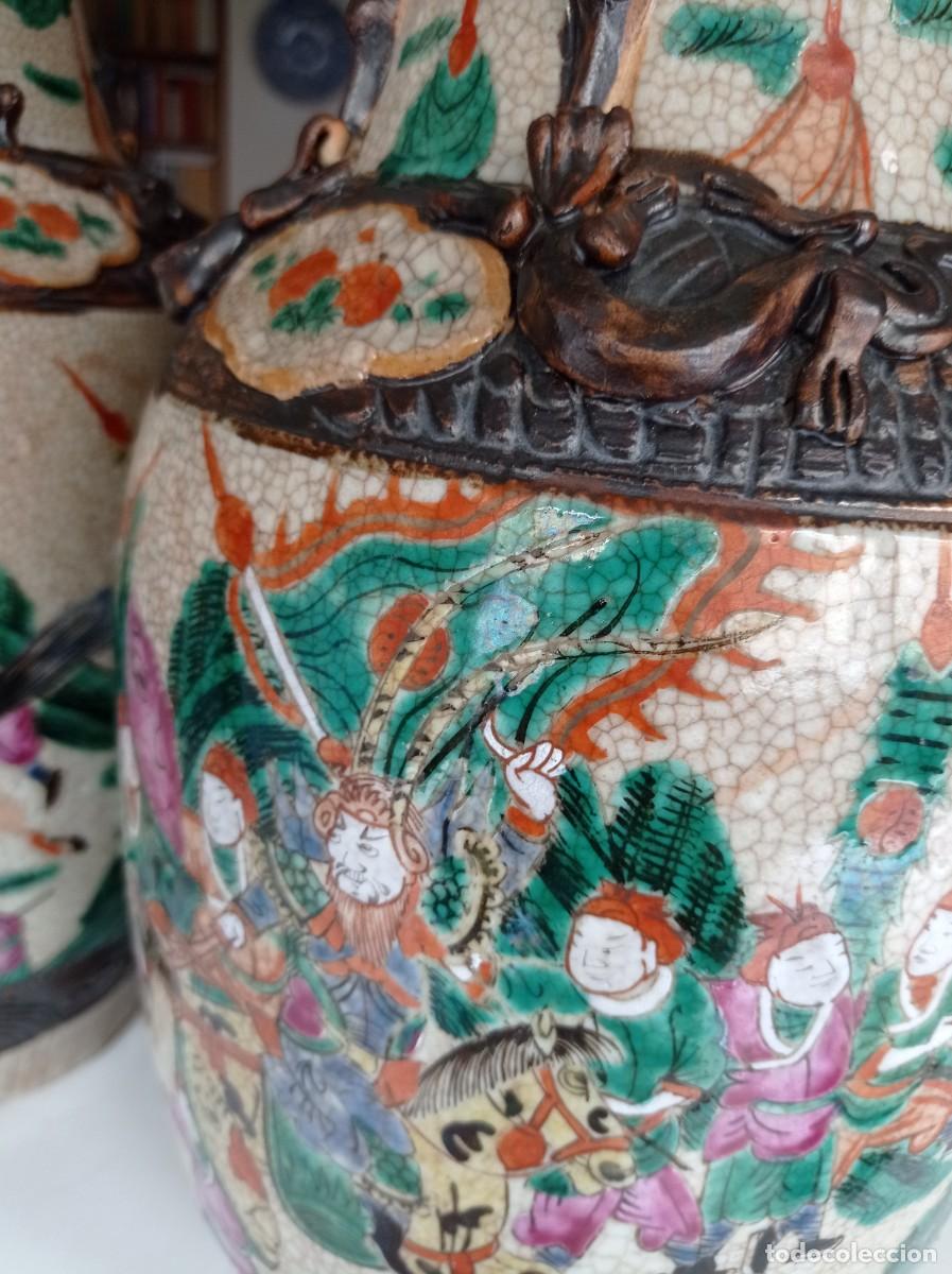 Antig&uuml;edades: Pareja de jarrones chinos - Foto 3