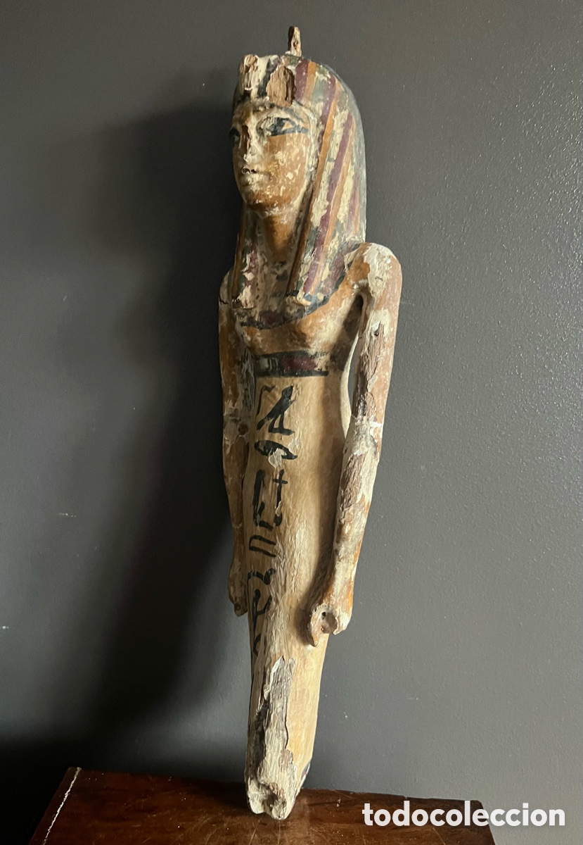 Antig&uuml;edades: Estatuilla de cortesana , madera estucado - Foto 11