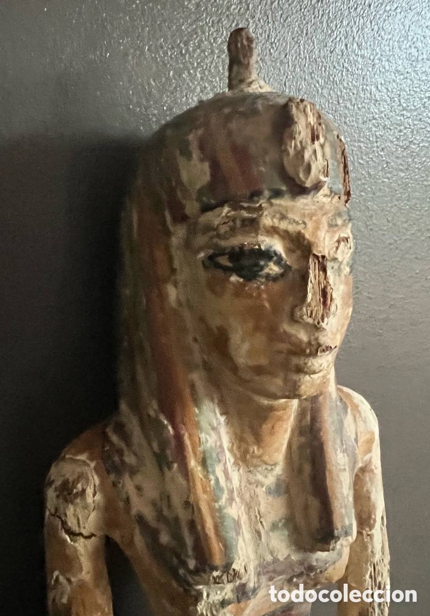 Antig&uuml;edades: Estatuilla de cortesana , madera estucado - Foto 12