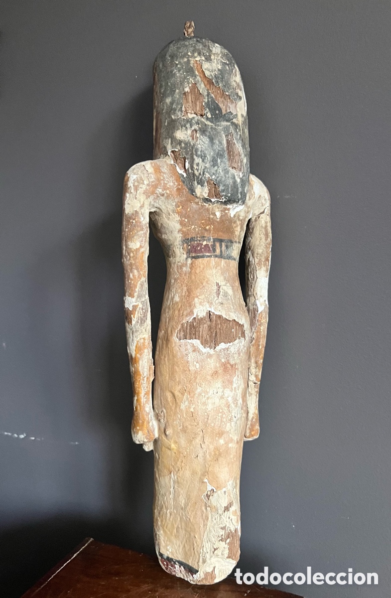 Antig&uuml;edades: Estatuilla de cortesana , madera estucado - Foto 13