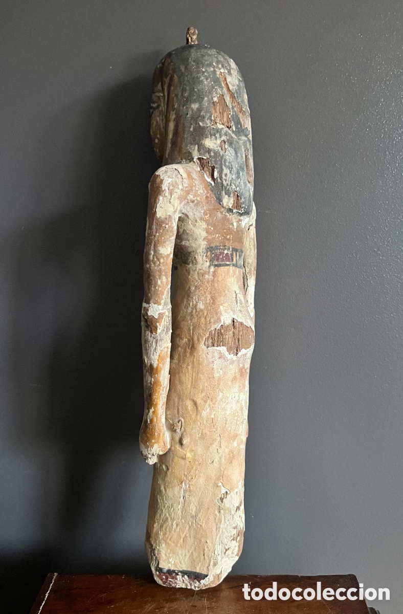 Antig&uuml;edades: Estatuilla de cortesana , madera estucado - Foto 14