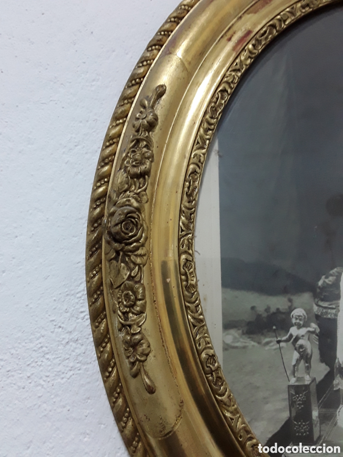 Antig&uuml;edades: Marco policromado con Virgen de las Angustias - Foto 5