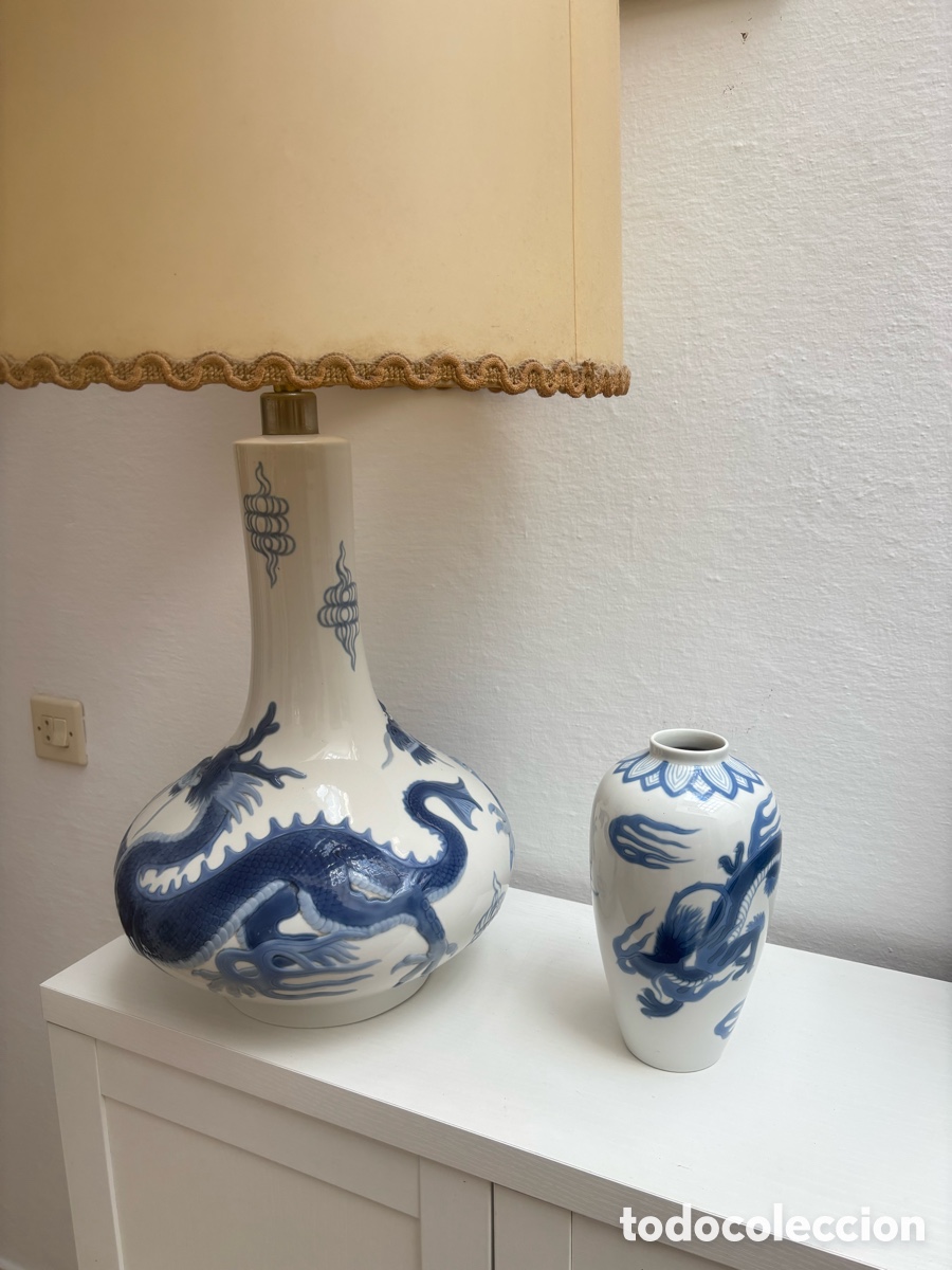 Antig&uuml;edades: L&aacute;mpara y jarr&oacute;n Lladr&oacute; - Foto 4