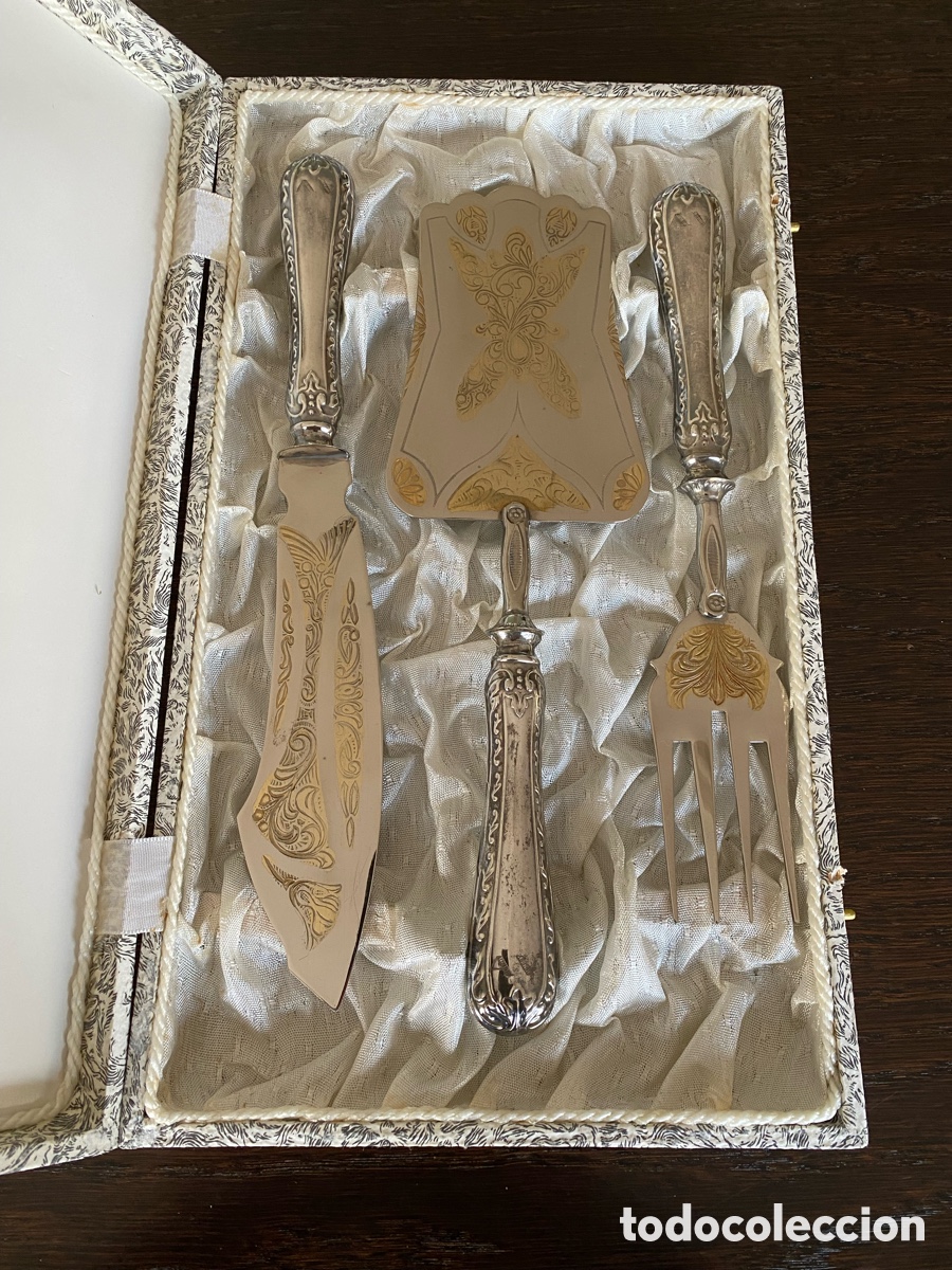 Antig&uuml;edades: Cubiertos de servir con mango de plata - Foto 10