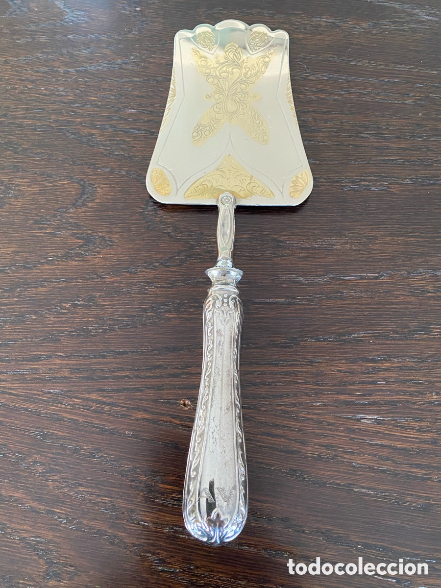 Antig&uuml;edades: Cubiertos de servir con mango de plata - Foto 13