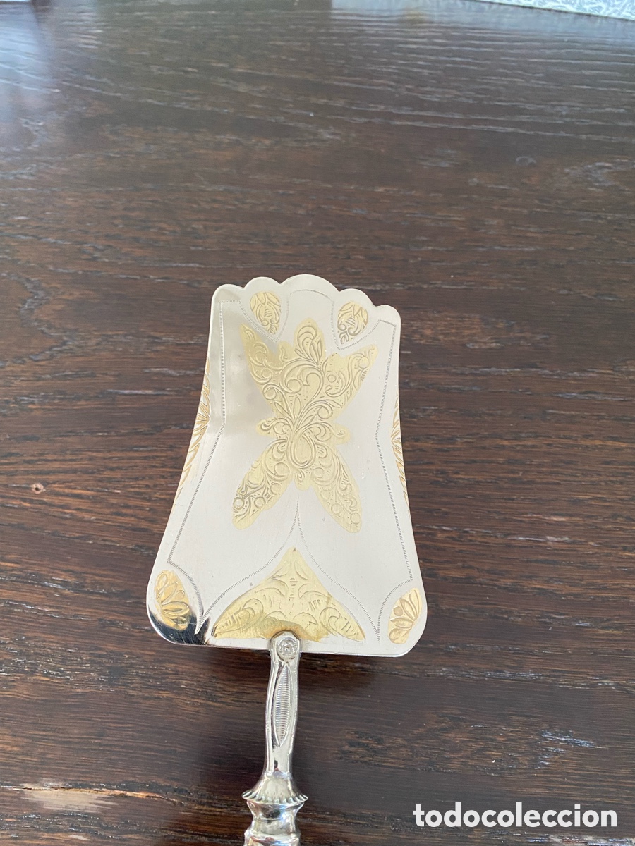 Antig&uuml;edades: Cubiertos de servir con mango de plata - Foto 17