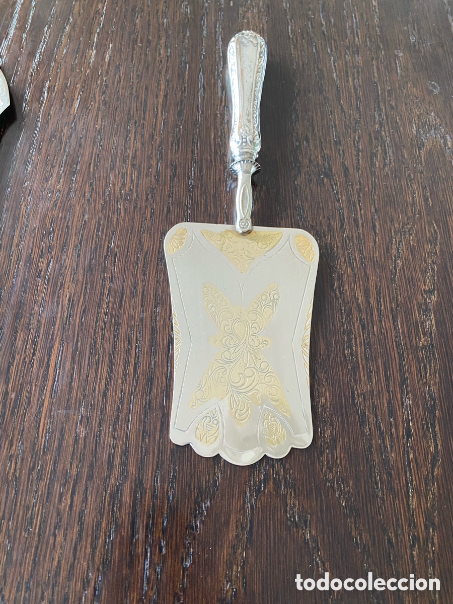 Antig&uuml;edades: Cubiertos de servir con mango de plata - Foto 18