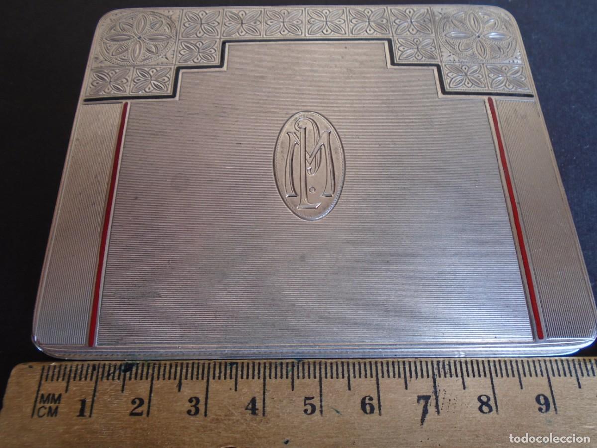 Antig&uuml;edades: (PLAN-250322)PITILLERA DE PLATA DEDICADA EN 1932 - Foto 10