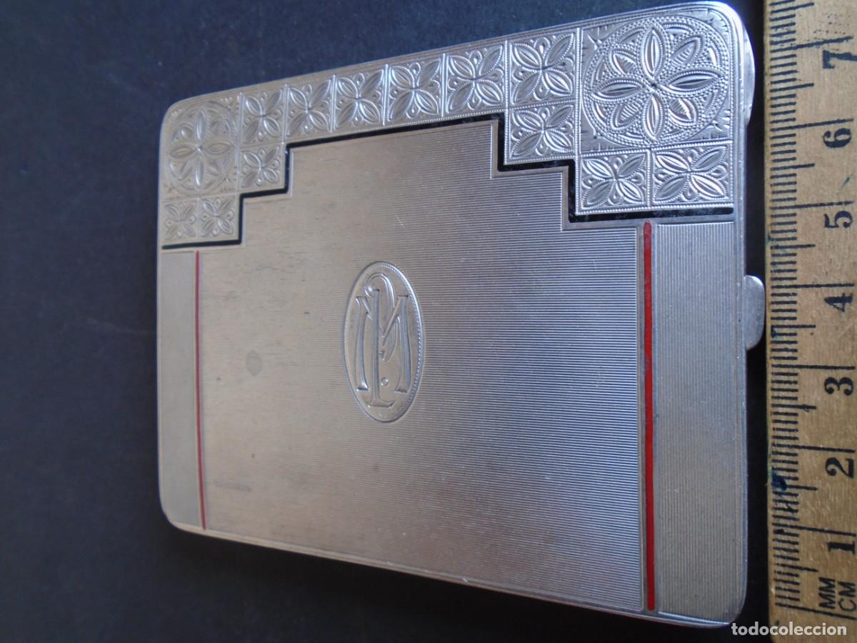 Antig&uuml;edades: (PLAN-250322)PITILLERA DE PLATA DEDICADA EN 1932 - Foto 11