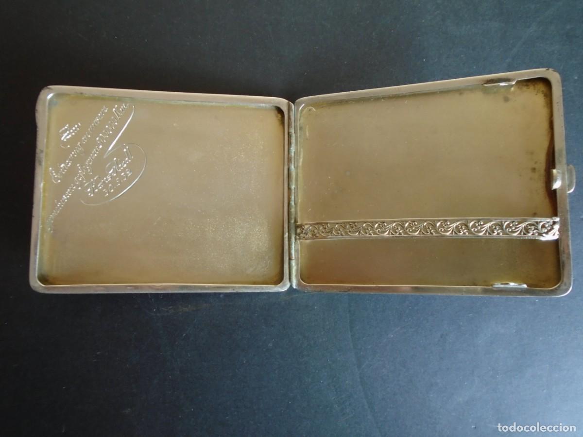 Antig&uuml;edades: (PLAN-250322)PITILLERA DE PLATA DEDICADA EN 1932 - Foto 14