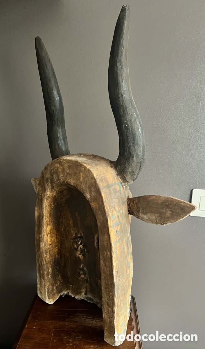 Antig&uuml;edades: Mascara de Sarc&oacute;fago representando a la diosa Hathor - Foto 7