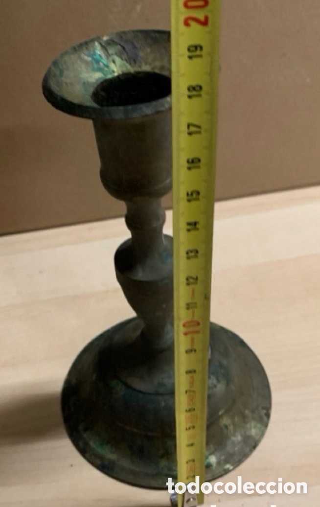 Antig&uuml;edades: Antiguo candelabro de brazo - Foto 2