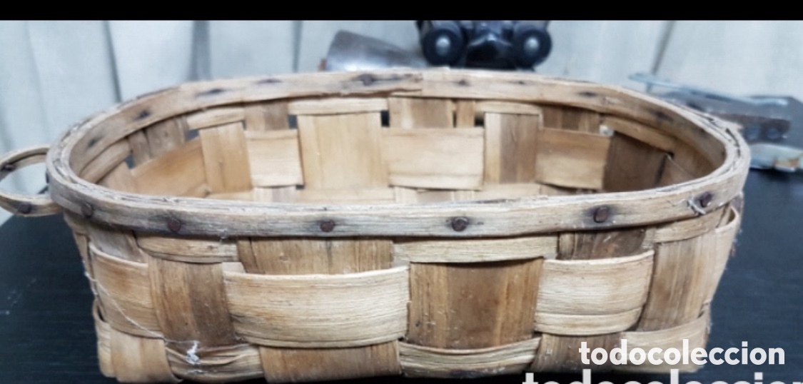Antig&uuml;edades: Lote cestos canastos artesanales - Foto 2