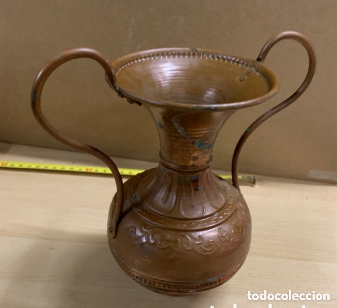 Antig&uuml;edades: Antiguo jarr&oacute;n de cobre - Foto 1
