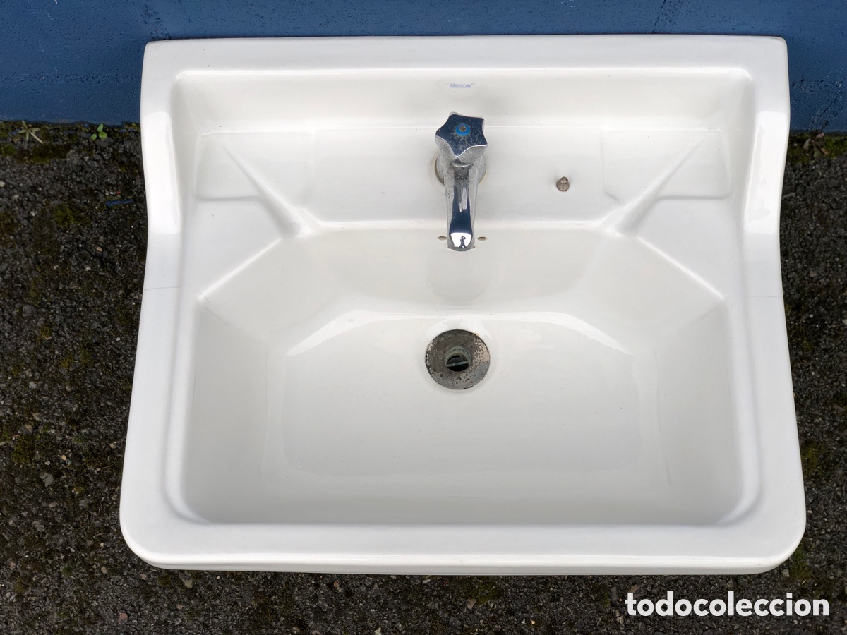Antig&uuml;edades: ANTIGUO LAVABO ROCA CON GRIFO - Foto 3