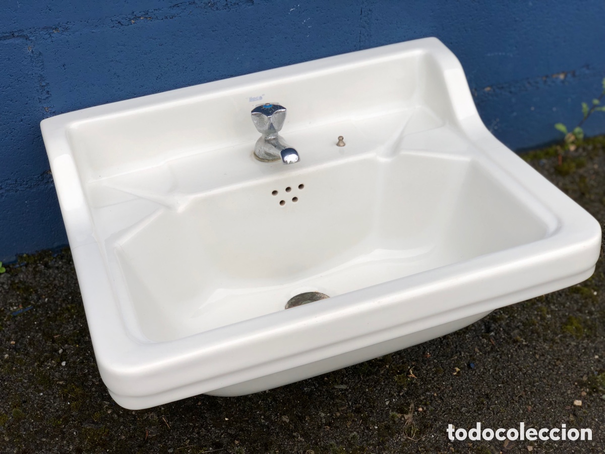 Antig&uuml;edades: ANTIGUO LAVABO ROCA CON GRIFO - Foto 6