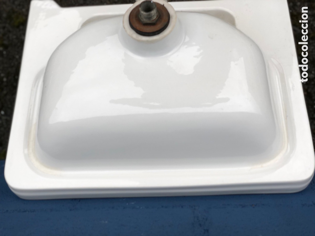 Antig&uuml;edades: ANTIGUO LAVABO ROCA CON GRIFO - Foto 10