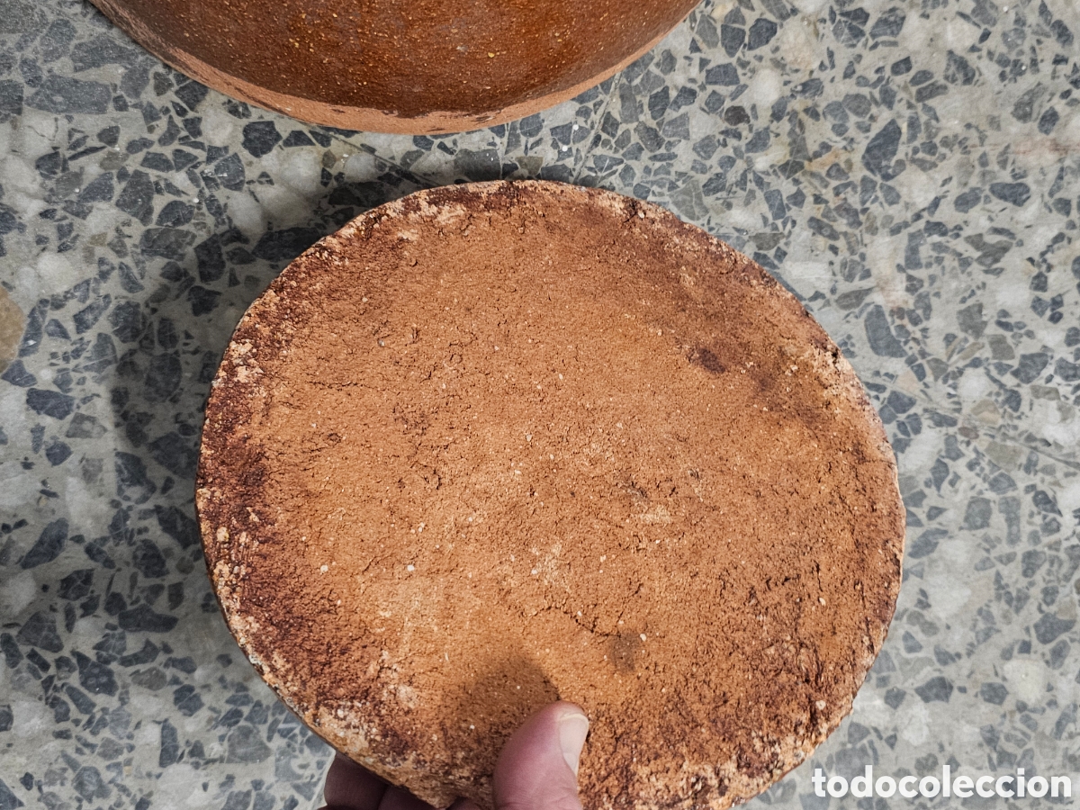Antig&uuml;edades: Fant&aacute;stica olla de barro vidriada, con tapadora. - Foto 9