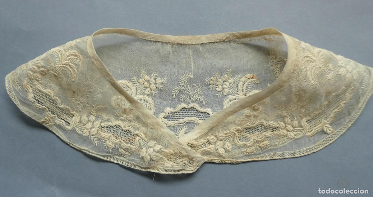 Antig&uuml;edades: ANTIGUO CUELLO BORDADO S.XIX - Foto 4