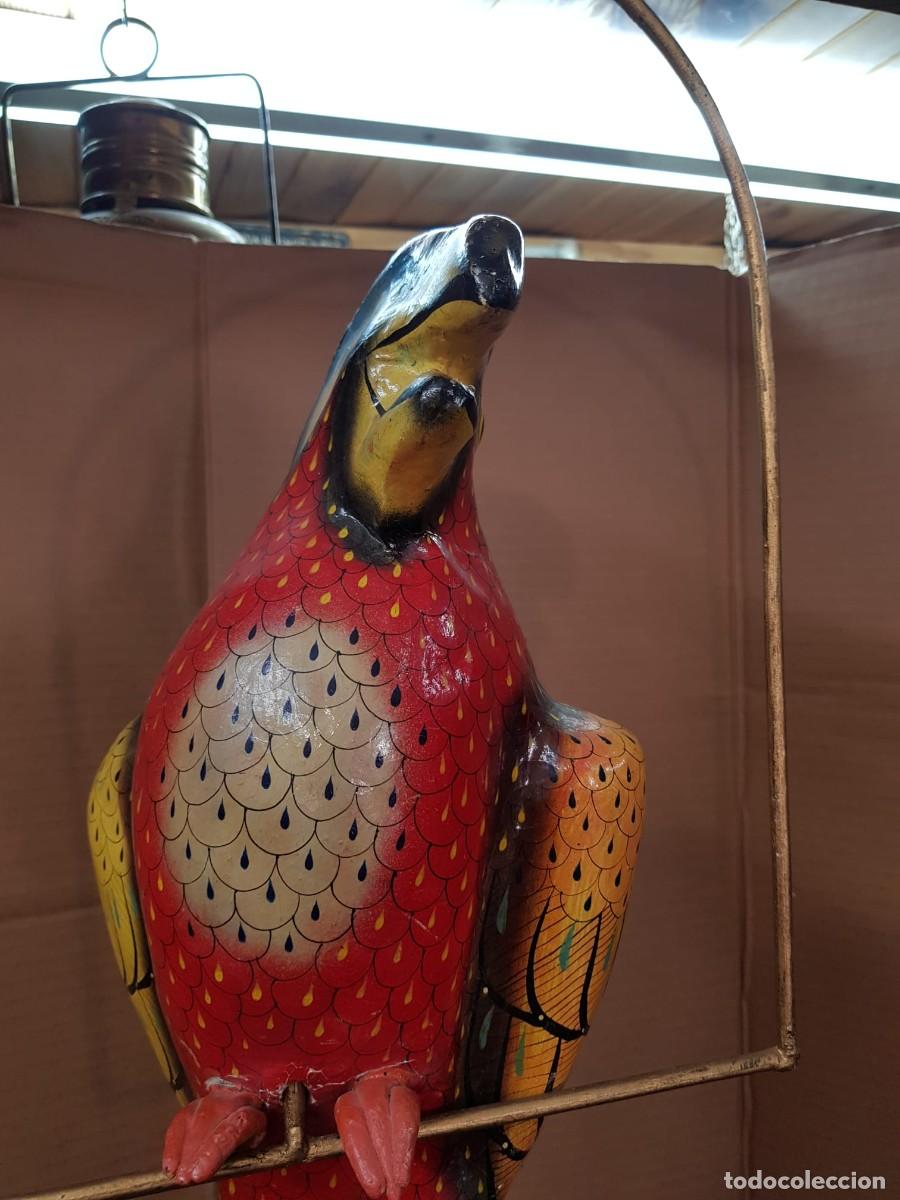 Antig&uuml;edades: ANTIGUO LORO EN PAPEL MACHE - Foto 5