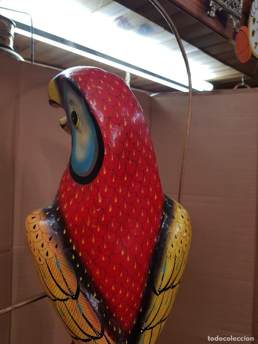 Antig&uuml;edades: ANTIGUO LORO EN PAPEL MACHE - Foto 8