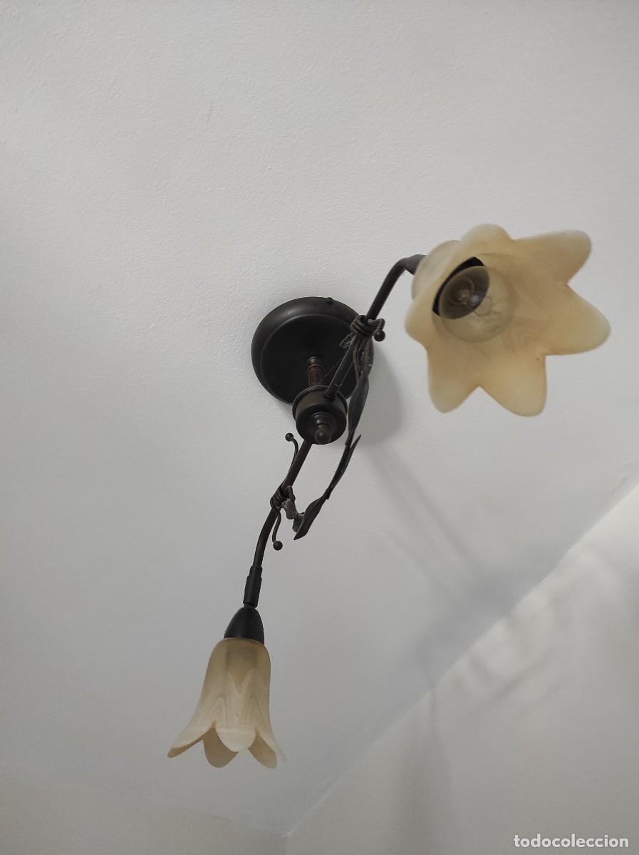 Antig&uuml;edades: Lampara de techo de forja - Foto 2