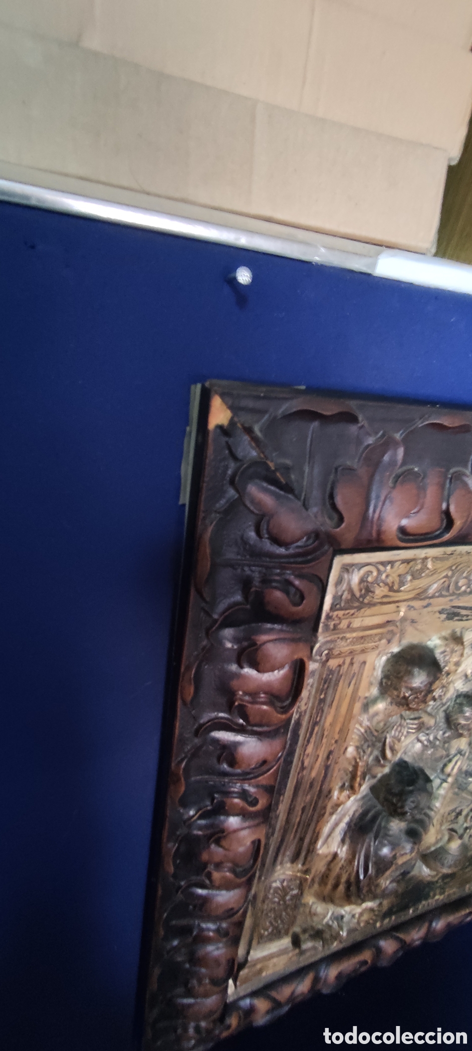 Antig&uuml;edades: Cuadro de metal Santa Cena - Foto 9