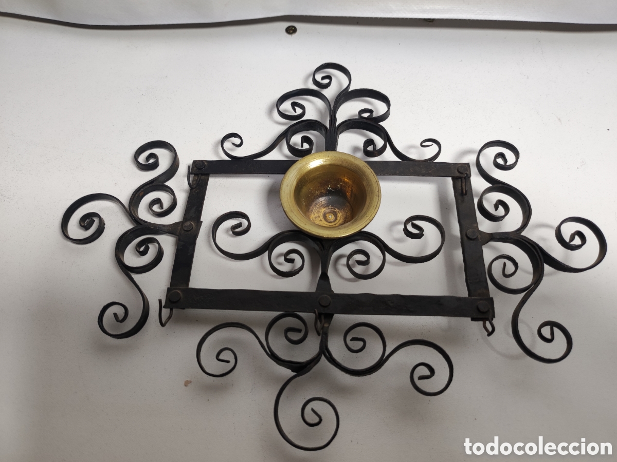 Antig&uuml;edades: Espetera con almirez peque&ntilde;o - Foto 1