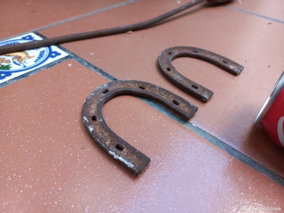 Antig&uuml;edades: 2 herraduras de forja - 7cm - Foto 5
