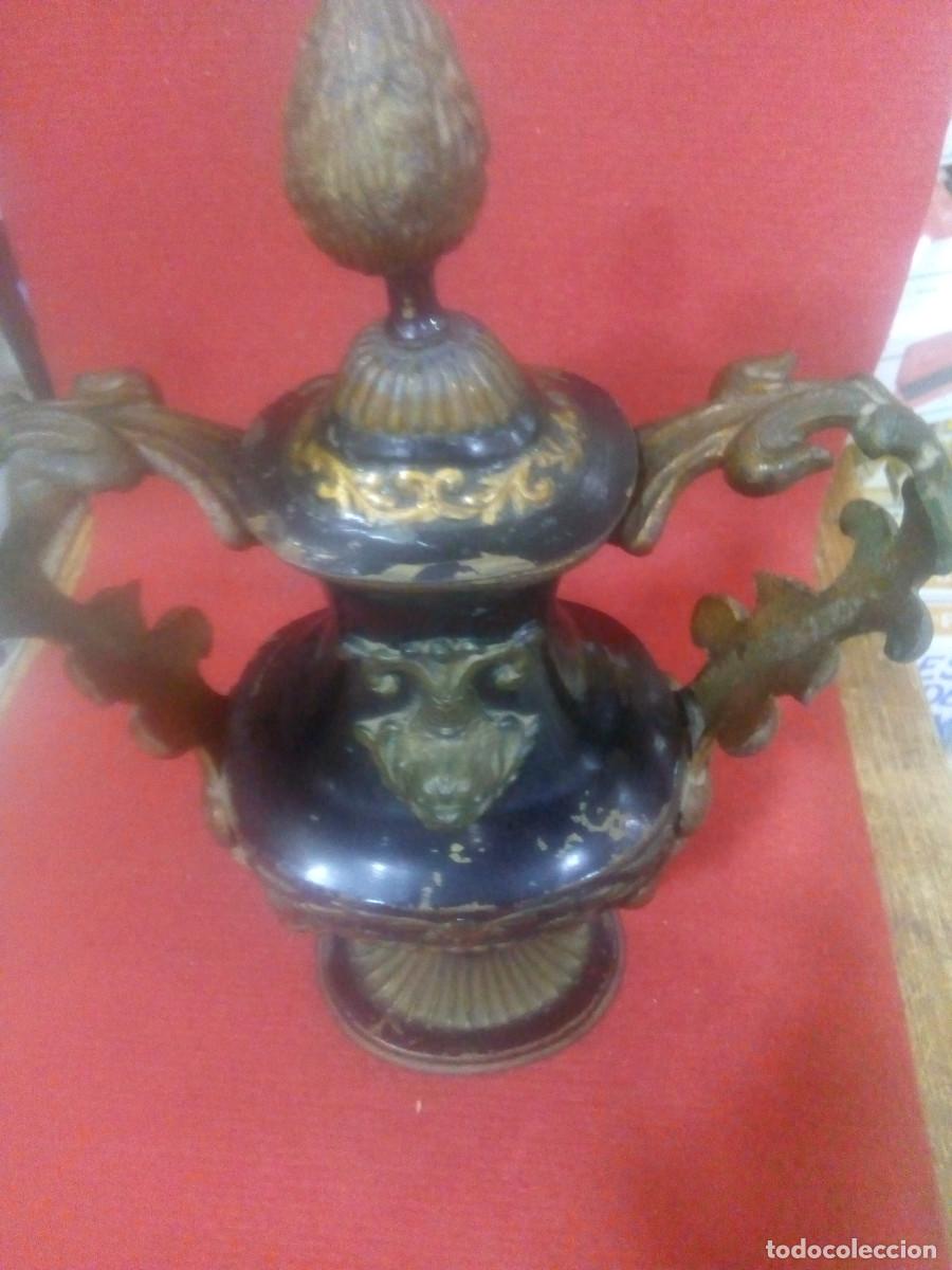 Antig&uuml;edades: JARR&Oacute;N HIERRO Y BRONCE ESMALTADO - Foto 3