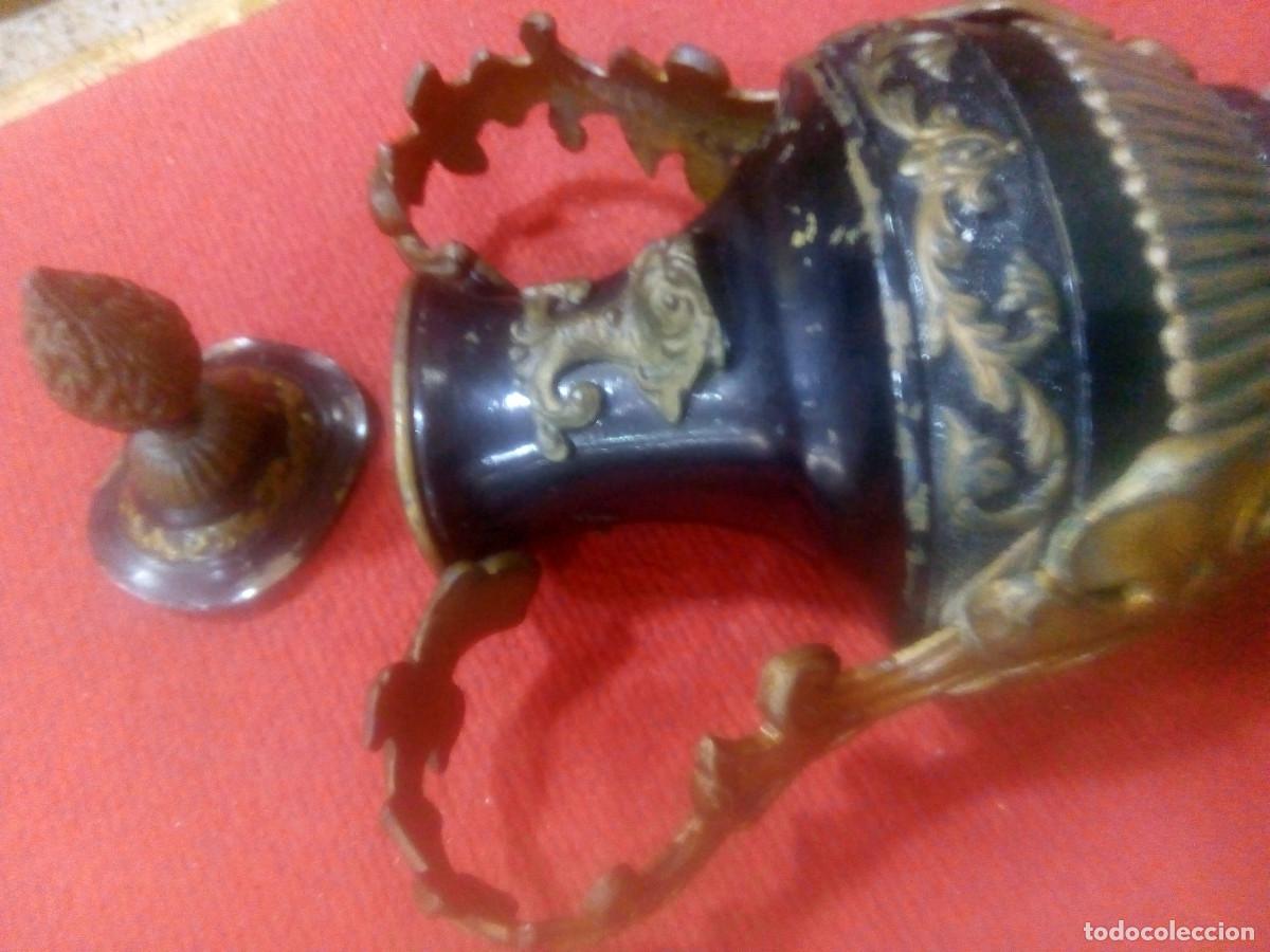 Antig&uuml;edades: JARR&Oacute;N HIERRO Y BRONCE ESMALTADO - Foto 5