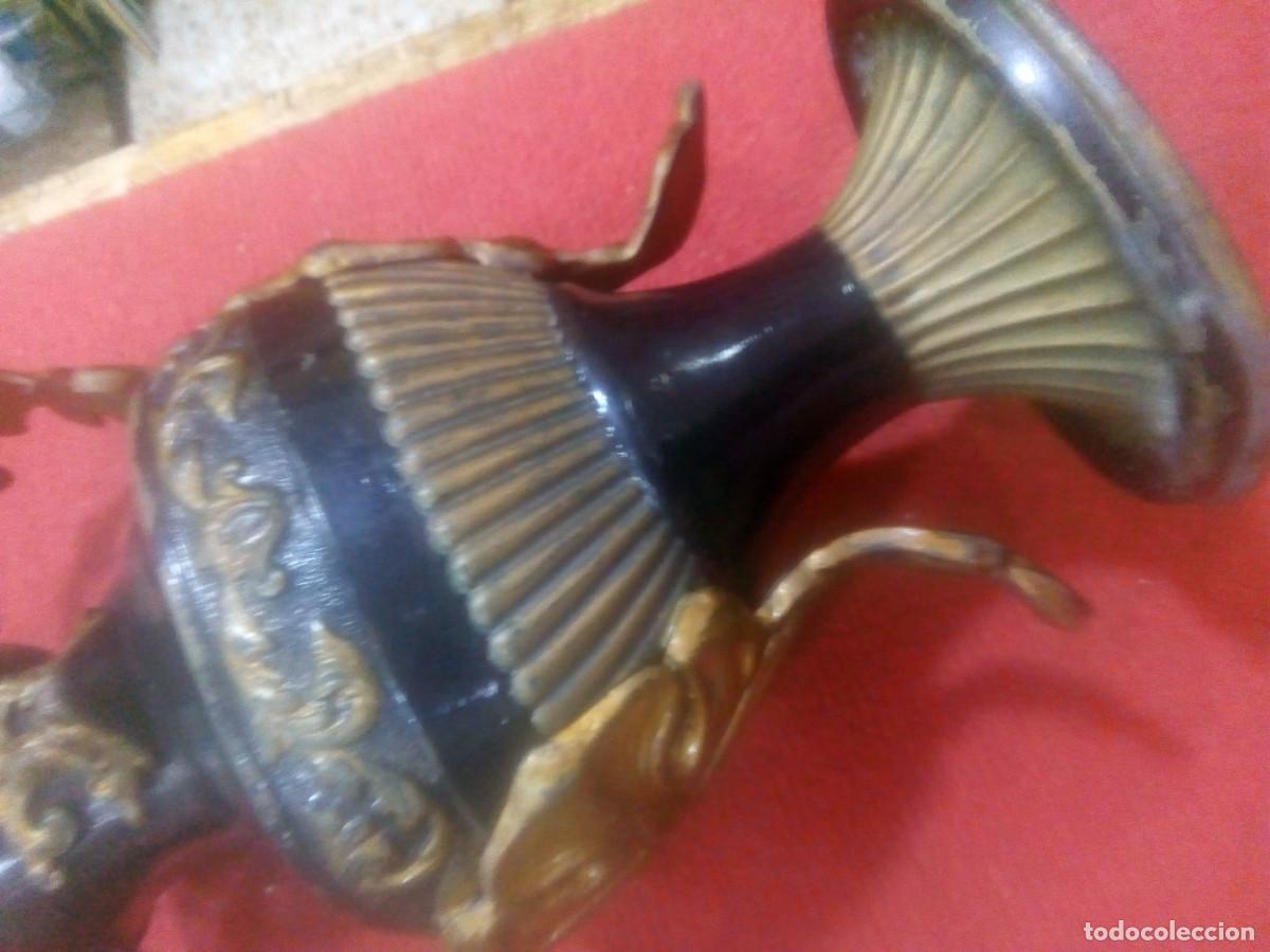 Antig&uuml;edades: JARR&Oacute;N HIERRO Y BRONCE ESMALTADO - Foto 7