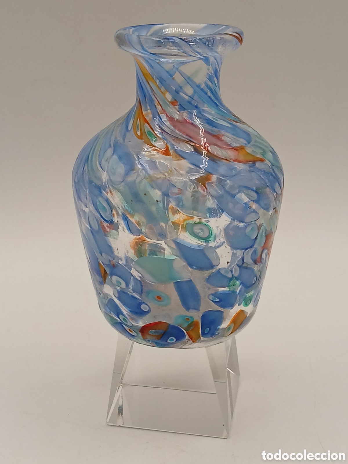 Antig&uuml;edades: Peque&ntilde;o jarr&oacute;n cristal de Murano - Foto 2