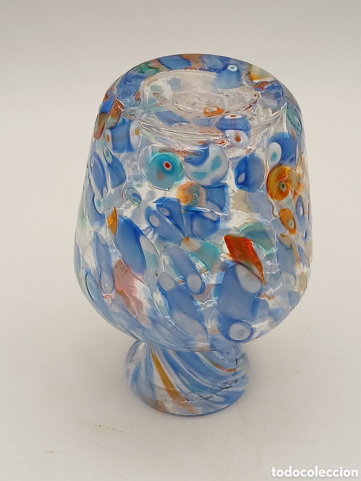 Antig&uuml;edades: Peque&ntilde;o jarr&oacute;n cristal de Murano - Foto 3