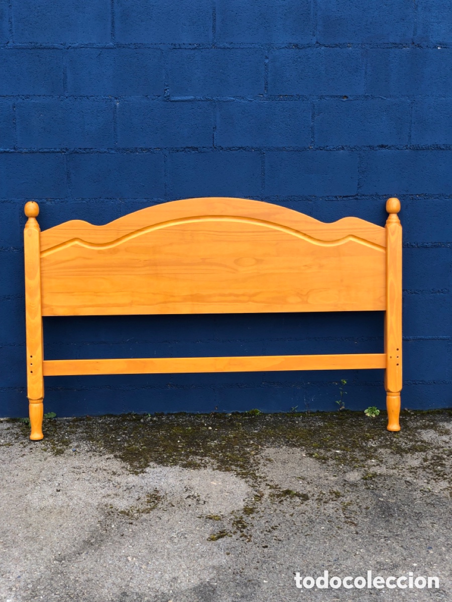 Antig&uuml;edades: CABECERO DE CAMA MADERA MACIZA 157 cm. - Foto 3