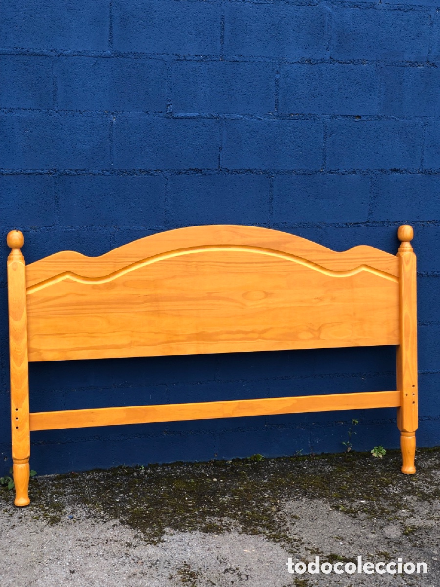 Antig&uuml;edades: CABECERO DE CAMA MADERA MACIZA 157 cm. - Foto 5