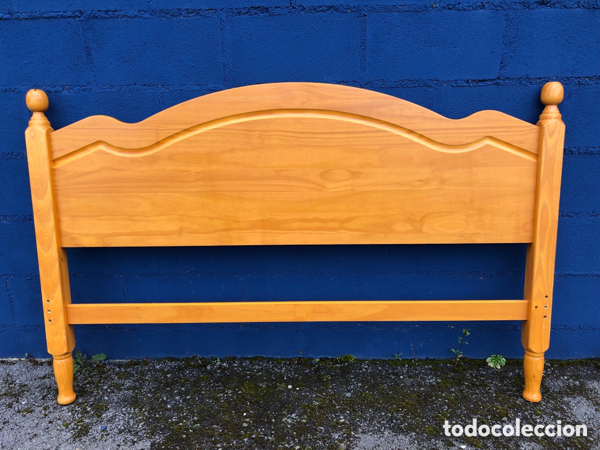 Antig&uuml;edades: CABECERO DE CAMA MADERA MACIZA 157 cm. - Foto 6