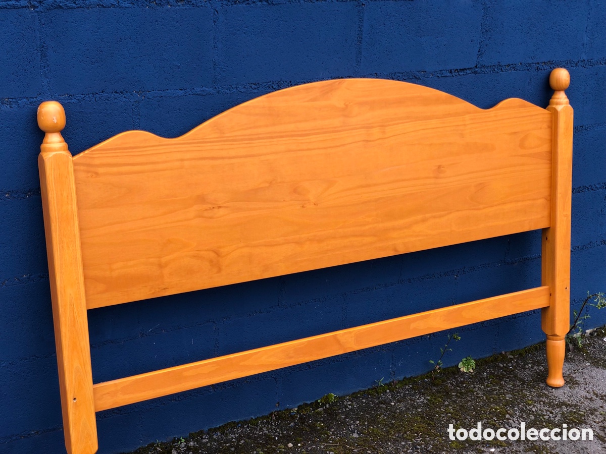 Antig&uuml;edades: CABECERO DE CAMA MADERA MACIZA 157 cm. - Foto 8