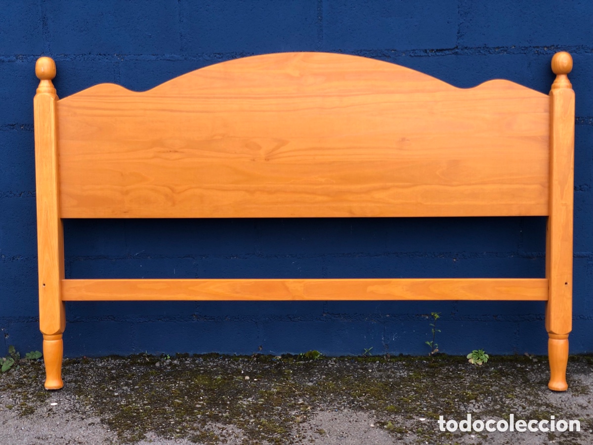 Antig&uuml;edades: CABECERO DE CAMA MADERA MACIZA 157 cm. - Foto 9