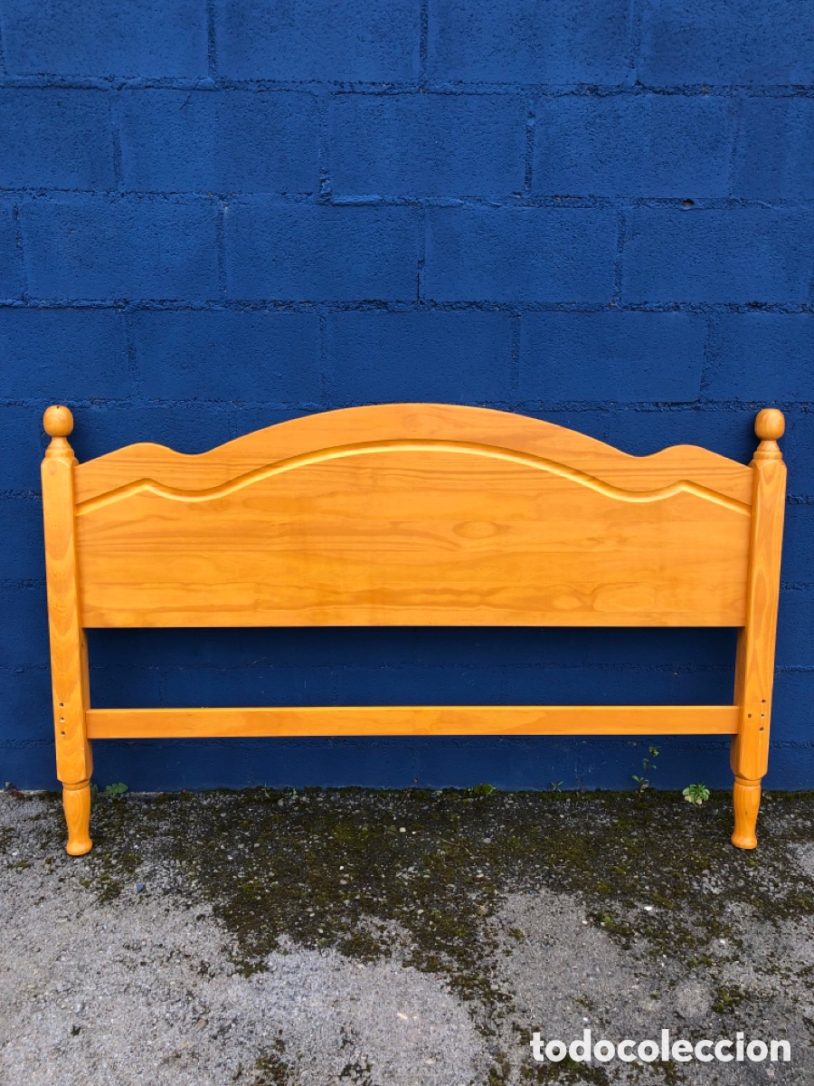 Antig&uuml;edades: CABECERO DE CAMA MADERA MACIZA 157 cm. - Foto 2