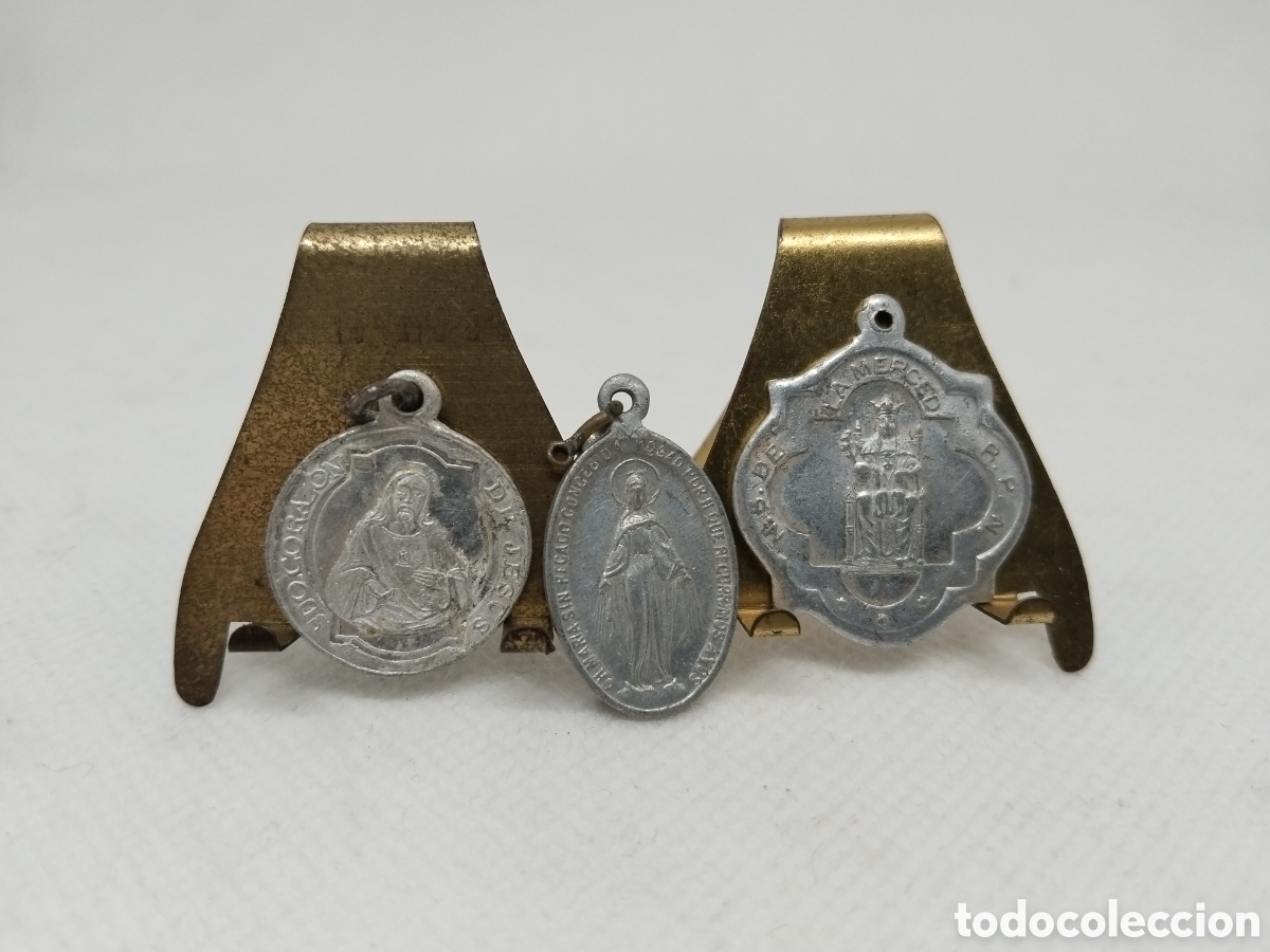 Antig&uuml;edades: Lote de 3 Medallas Religiosas - Foto 1