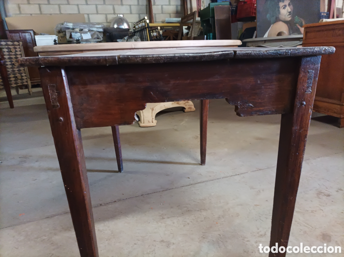 Antig&uuml;edades: Mesa r&uacute;stica en madera de pino - Foto 7