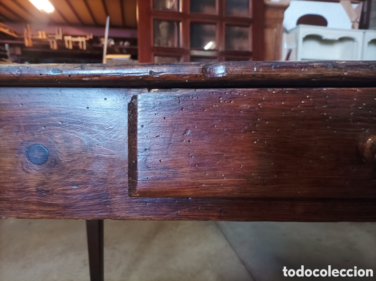 Antig&uuml;edades: Mesa r&uacute;stica en madera de pino - Foto 11