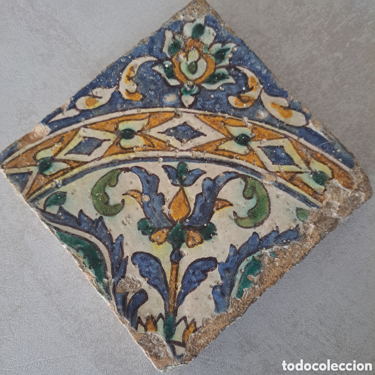 Antig&uuml;edades: AZULEJO POSIBLE TUNEZ. - Foto 2