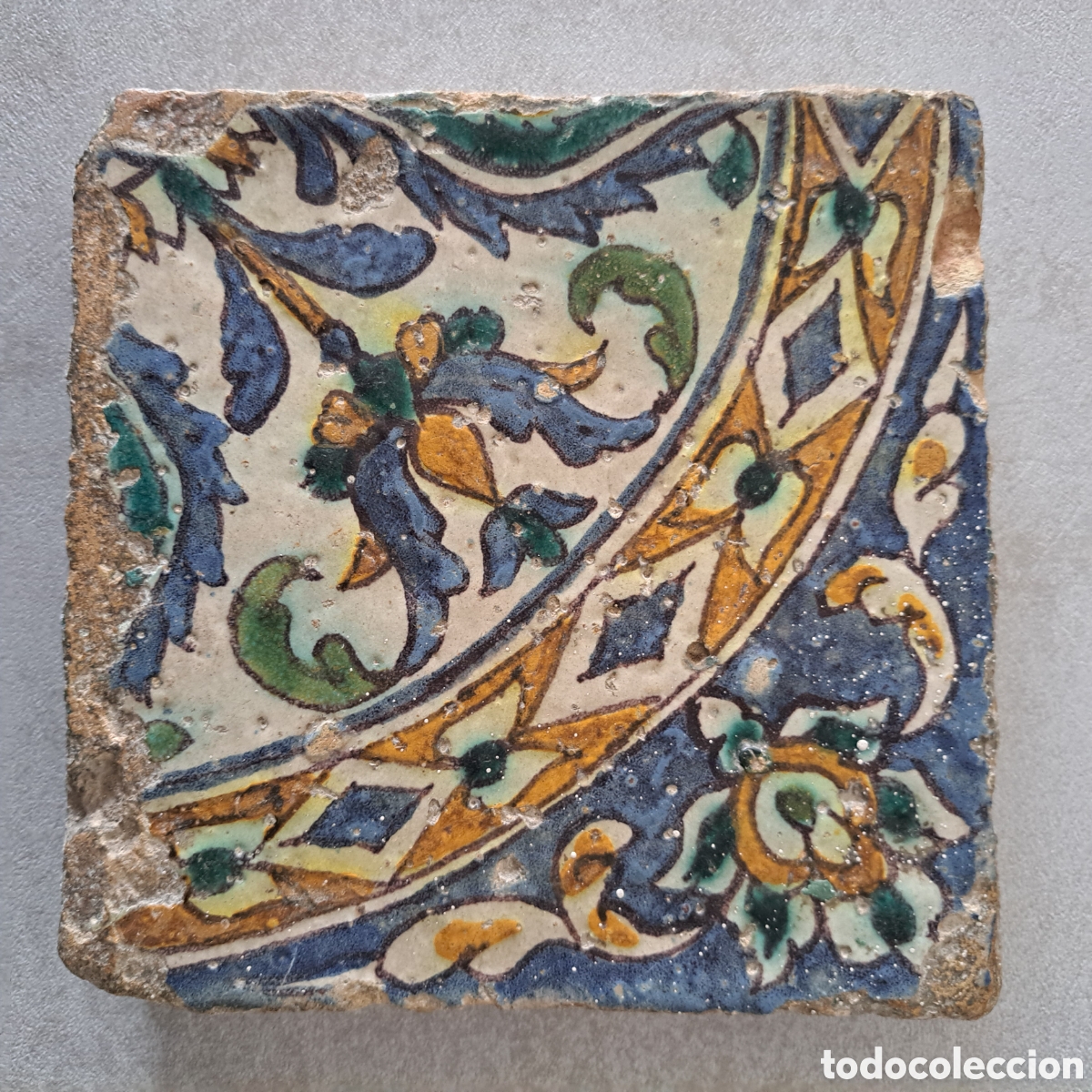 Antig&uuml;edades: AZULEJO POSIBLE TUNEZ. - Foto 3