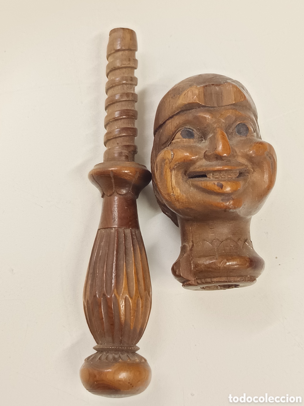 Antig&uuml;edades: Antiguo cascanueces de rosca - Foto 5