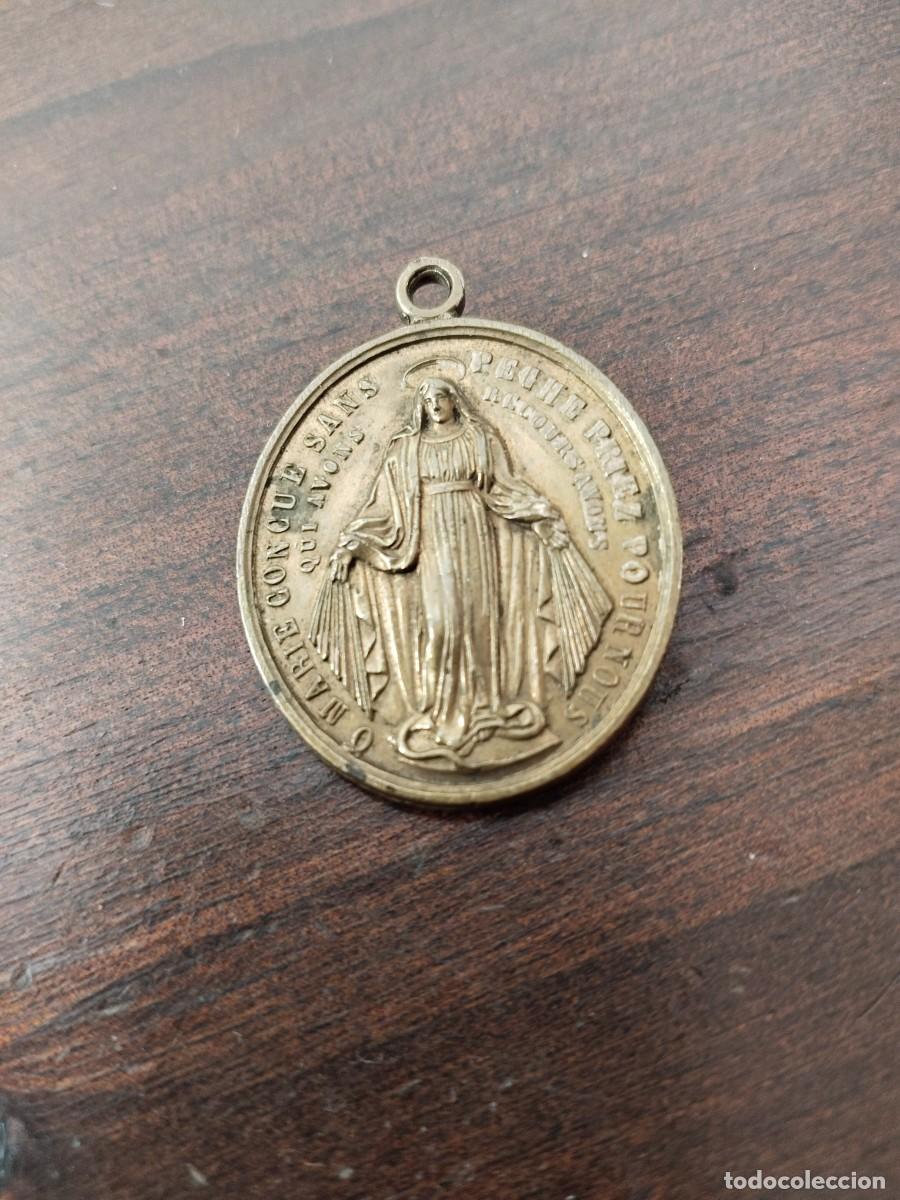 Antig&uuml;edades: Antigua medalla en bronce de San Bruno. - Foto 2